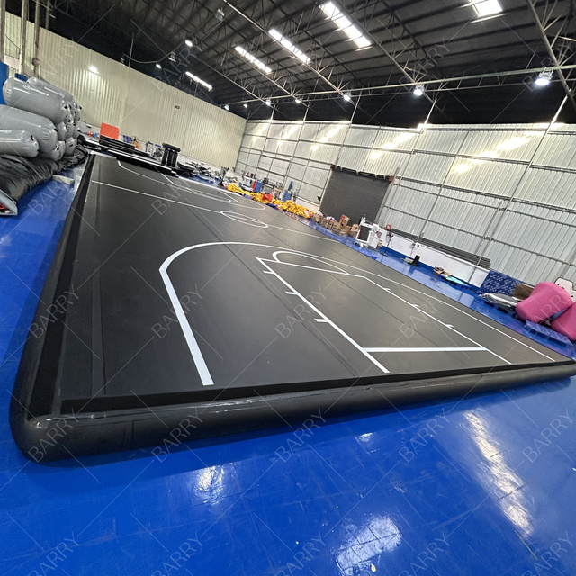 Indoor Trampoline Park Inflatable air Track Football Field Basketball Court Soccer Air-filled Sport air Track Basketball Court