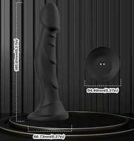 Elektrischer 9 Vibration Silikon Strap-On Realistischer Big Dildo Vibrator mit Fernbedienung Vibrierendes weibliches Sexspielzeug für Frauen %