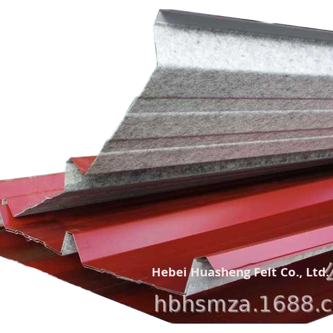 0.7-1mm Gray Anti-Condensation Noise-Reducing Cotton Non-Woven Fabric Moisture-Proof Steel Plate Tiles for Roofing