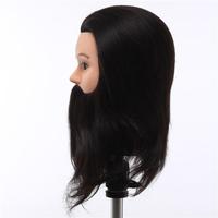 Têtes de mannequin d'entraînement pour hommes en cheveux humains 100% en gros, barbe pour coiffeur