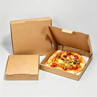 Boîtes à pizza mini rigides réutilisables avec logo imprimé personnalisé, carton noir de qualité alimentaire pour sushis, pizzas, sucre, huile d'olive, emballage cadeau