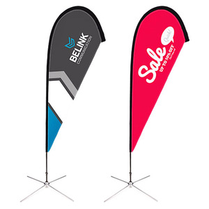 Quick Lead Time Custom Advertising Beach Flag High Quality Sublimation Printing Feather Banner Flag