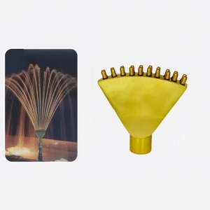 Fontaine <span class=keywords><strong>à</strong></span> <span class=keywords><strong>vent</strong></span> ChenMei <span class=keywords><strong>en</strong></span> laiton pour jardin et piscine, <span class=keywords><strong>à</strong></span> fixation au sol, style Art Déco, installation facile, décoration extérieure pour jardin - Product Image 3