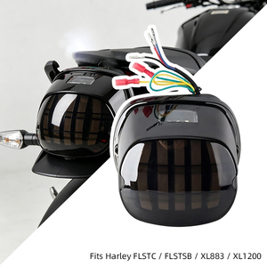 Luz Trasera LED Multifunción, Luz de Matrícula, Luz de Señal de Giro para Modificación de Motocicletas Harley XL883/1200 Glide - Product Image 5