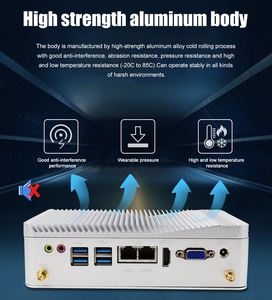 Mini PC industriel sans ventilateur MiniTree Core I3 8130U/7100U/J4125, <span class=keywords><strong>RAM</strong></span> <span class=keywords><strong>DDR4</strong></span>, double RJ45 2.5G LAN, RS232 COM, Linux, SSD/HDD, en stock - Product Image 4