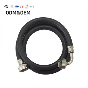 Tuyau d'arrivée universel en PVC sans plomb pour lave-linge, coudé à 90 degrés, renforcé en caoutchouc, pour lave-vaisselle - Product Image 1