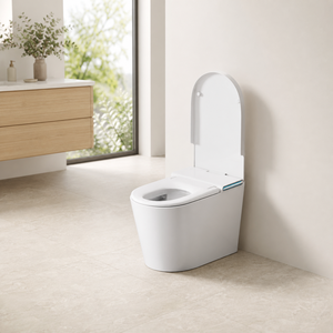 Inodoro Inteligente Alargado S040 DZOZO con Control Remoto, Montado en el Suelo, Asiento Calefactado Automático, Doble Descarga - Product Image 4