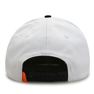 Gorra de béisbol vintage de sarga de algodón con imagen, de dos tonos, con panel rígido, bordado grueso de monograma 3D y parche lateral tejido curvo - Product Image 6
