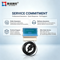 Transmitter Sensor Pengukur Level Cairan Ultrasonik Anti-Korosi Desain Terpisah Alat Pengukur Level