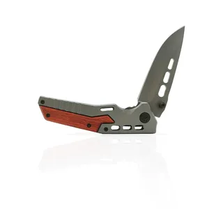 Top Sale Camping Tool 3Cr13 Blade Tactical Knife Pocket Knife Steel Folded Knives New style wood survival camping customized