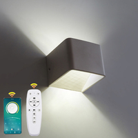 Lampe murale LED en aluminium moderne en forme de cube, étanche pour une utilisation intérieure/extérieure dans la maison, l'hôtel, le jardin, décoration