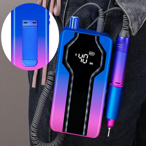 Professional 40000RPM Strong Cordless Dc Motor <b>Nail</b> Polisher Rechargeable Multi-color Portable Electric <b>Nail</b> Drill Machine - Product Image 3