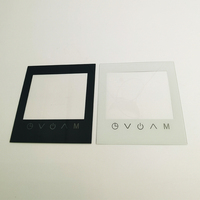 Verre tactile LCD pour fenêtre, superposition d'écran noir et blanc, découpe de bordure, verre trempé pour panneau de commande de maison intelligente