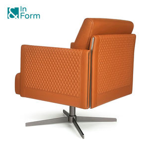 Ghế Sofa đơn da thật cao cấp thiết kế Ý, dành cho phòng giám đốc, CEO, quản lý VIP, phòng chờ văn phòng. - Product Image 4