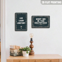 Letrero Metálico Vintage de Estilo Gótico con Diseño de Rosa Espeluznante, Decoración de Pared para Dormitorio Gótico, Bar o Hogar
