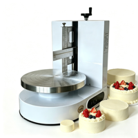 Machine à glaçage automatique et commerciale pour gâteaux d'anniversaire de forme ronde, machine à décorer les gâteaux