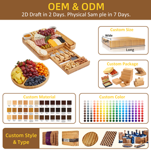 <span class=keywords><strong>Plateau</strong></span> à <span class=keywords><strong>fromage</strong></span> en bambou <span class=keywords><strong>et</strong></span> ensemble <span class=keywords><strong>de</strong></span> couteaux, grand <span class=keywords><strong>plateau</strong></span> à <span class=keywords><strong>charcuterie</strong></span> en bambou, <span class=keywords><strong>plateau</strong></span> en bois pour servir, cadeau idéal - Product Image 6