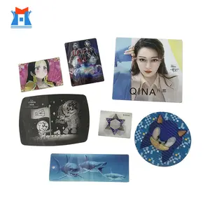 Custom 3D Lenticular Printing Make Personalized Exquisite Anime Trading Cards Flipping picture can change the pattern