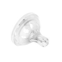Bouteille en Silicone pour bébé, à col large, doux, de qualité alimentaire, pour mamelon de bébé, à flux moyen, similaire à la poitrine, Design personnalisé, avec Logo