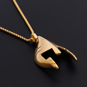 Colgantes para Casco, Collares para Hombre y Mujer, Chapados en Oro/Rosado/Negro, Joyería de Acero Inoxidable, Estilo Vikingo, Acier Inoxydable, Bijoux - Product Image 5