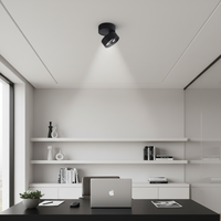 Spot LED de plafond moderne en aluminium réglable et pliable avec lentille convexe AC 12W/18W pour usage domestique