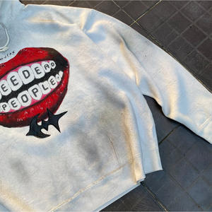 Men's 100% Cotton Heavyweight French Terry Sweatshirt <b>Oversized</b> Streetwear Printed Pullover <b>Hoodies</b> - Product Image 3