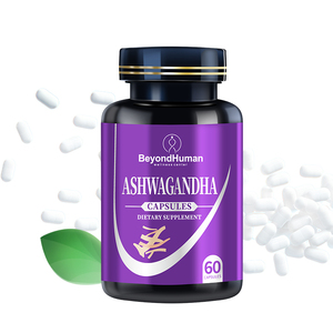 Biologische Ashwagandha <span class=keywords><strong>Capsules</strong></span>, Zeealg Zwarte Zaadolie Kurkuma Kruidensupplement, Veganistisch Non-GMO Glutenvrij - Product Image 2