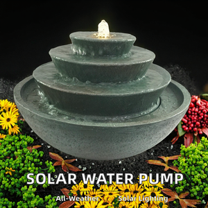 Nữ Mặt Nạ Sư Tử Tường Năng Lượng Mặt Trời Đài Phun Nước Cho Ngoài Trời Patio Vườn Trang Trí Với Gốm Sư Tử Đầu Nhựa Mặt Nạ - Product Image 3