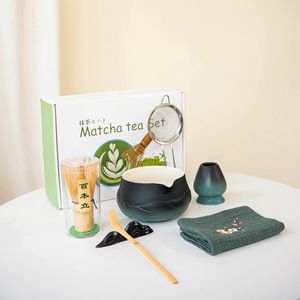 Astief sang trọng cao cấp Gradient màu xanh màu hồng sứ gốm Matcha công cụ phụ kiện trà Whisk Bộ quà tặng - Product Image 6