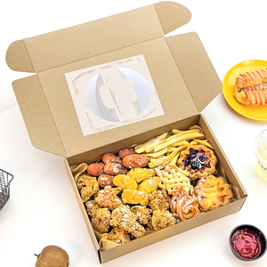 Tùy Chỉnh Kraft Giấy Takeaway Hộp Cho Thức Ăn Nhanh Gà Chip Bỏng Ngô Nuggets Cánh Nướng Gà Chiên Với Cửa Sổ - Product Image 2