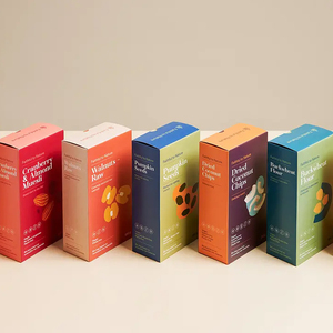 Scatola di imballaggio per alimenti colorati personalizzati per cereali per bambini scatole pieghevoli per caramelle Snack con laminazione lucida per regali - Product Image 2