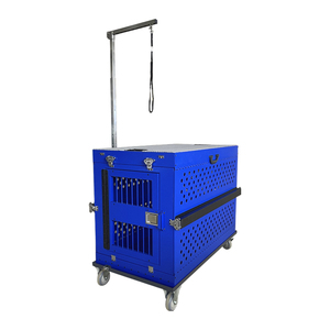 Niche pliable en aluminium coloré XL pour chien, Cage à chiens en acier, chariot pour animaux - Product Image 6