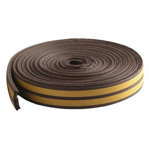 E Type Seal Strip 9x4mm Adhesive Rubber Foam <b>Door</b> Window Weatherstrip For Home Office Use - Product Image 1
