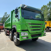 Camion benne lourd d'occasion Sinotruk Howo 8x4 Diesel Weichai 10 roues 41-50t 371ch 2019 à vendre