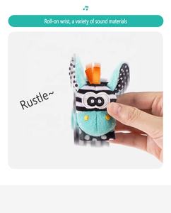 Antideslizante muñeca sonajero calcetín Roya Hans calcetines <span class=keywords><strong>de</strong></span> bebé 6-12 meses suela <span class=keywords><strong>de</strong></span> goma bebé Niño <span class=keywords><strong>Zapatos</strong></span> Calcetines - Product Image 4