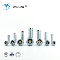 Connecteur aéronautique étanche série TT K avec contacts en cuivre plaqué or, indice de protection IP67, 300V, pour applications aérospatiales
