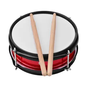 Stage Custom Solid Populier 8Inch Snare Drum Met Staal Shell Natuurlijke Hout