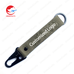 Bán buôn tùy chỉnh dây đeo cổ tay in logo dây đeo cổ tay vòng chìa khóa xe máy khâu Keychain Keyring - Product Image 5