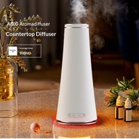 Diffuseur d'aromathérapie en métal pour huiles essentielles, usage commercial pour hôtels, machine à parfum de table contrôlée par application, 101-200 ml