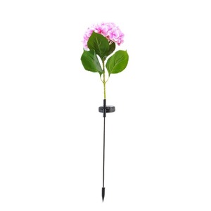 Lampe solaire de jardin IP65, LED de type luciole, à poser au sol, motif fleur d'hortensia, pour routes et jardins - Product Image 4