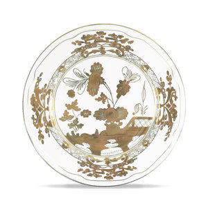 金花复古意大利风格装饰盘子陶瓷餐具豪华皇家餐具套装骨瓷 - Product Image 3