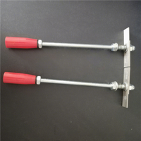Nouveau marteau d'inspection métallique antirouille pour intercalaires de voies ferrées, avec lames de jauge interchangeables de 2/4/6/10 mm pour points de commutation