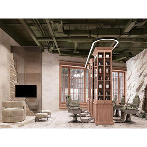 Diseño de Interiores Personalizado para Salón de Belleza, Muebles Modernos Estilo Wabi Sabi, Paquete de Mobiliario para Salón de Belleza, Diseño de Tienda en Madera, Piedra y Microcemento - Product Image 5