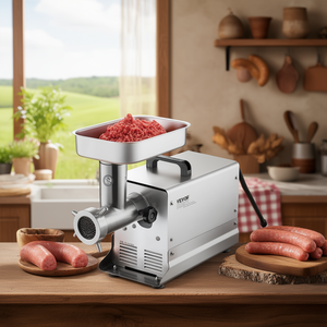 Hachoir à viande électrique Vevor 11 Lbs Min, machine à saucisses automatique pour usage domestique et agricole - Product Image 2