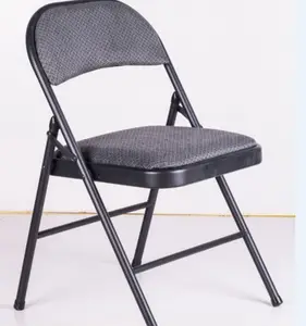 Toptan yastıklı ucuz kullanılan metal boru çelik katlanır sandalye