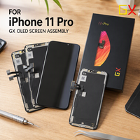 Écran OLED souple GX pour iPhone 11 12 13 14 15 16 Pro Max Plus, module d'affichage FHD, pièces de rechange pour réparation d'écran tactile