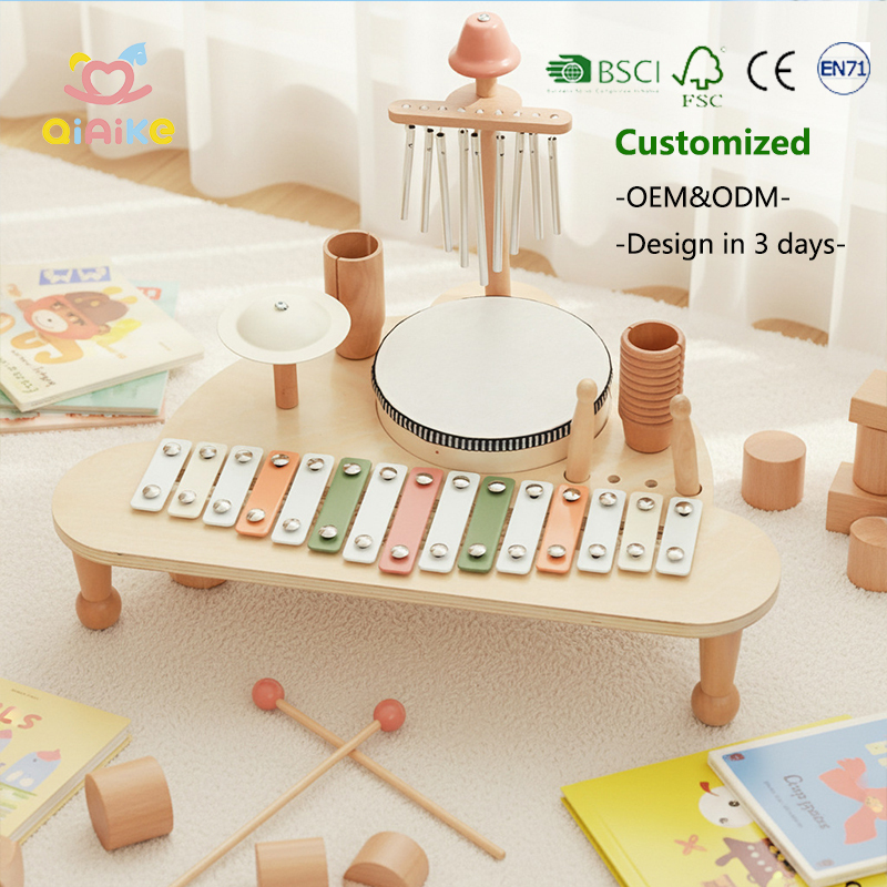 Baby Musical Instruments Wooden Percussion Instrument