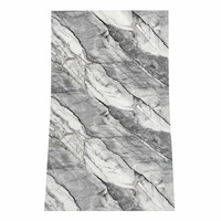 Panneau mural intérieur imperméable haute brillance 1220x2440mm pour la décoration d'hôtel, feuille de marbre PVC UV