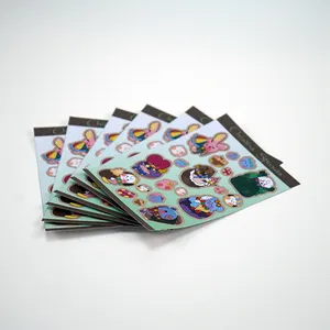 Wholesale Self Adhesive Paper Kiss Cut Stickers Cartoon Promotional Waterproof Custom Sticker Sheet