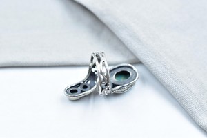 Handmade Turquoise Sterling Silver <b>Adjustable</b> <b>Ring</b> Natural Gemstone Jewelry for Women Wholesale - Product Image 2